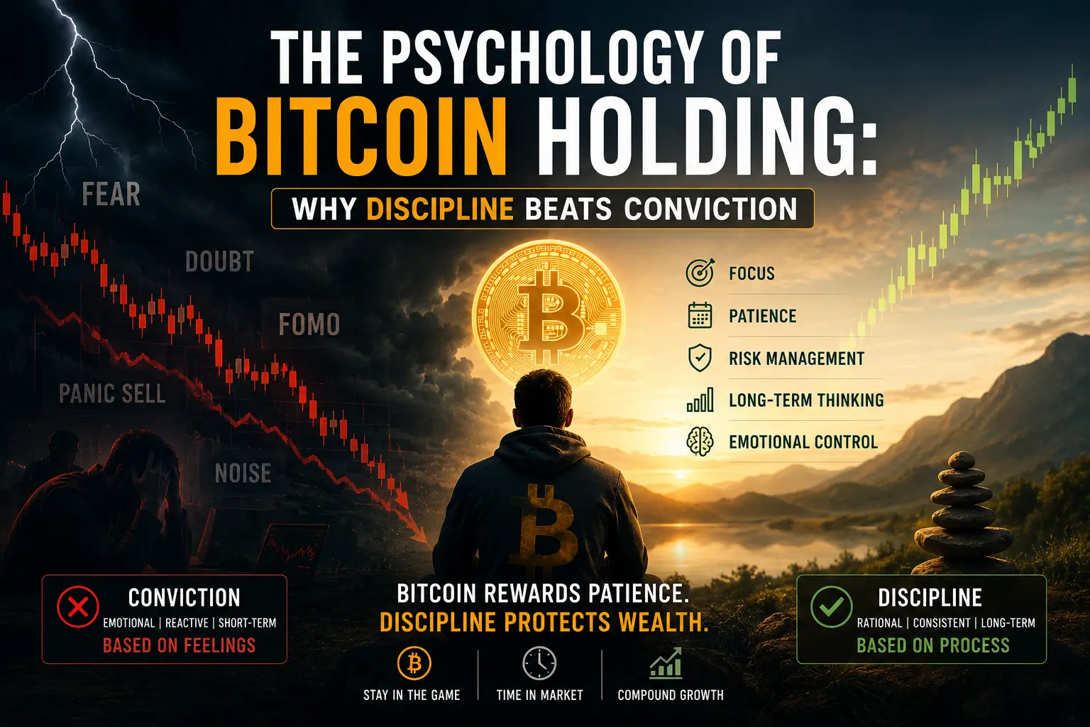The Psychology of Bitcoin Holding: Why Discipline Beats Conviction — Market Capital Group Bitcoin insights