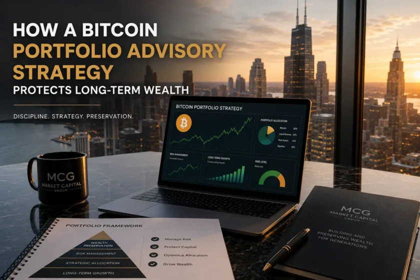 Discover how a Bitcoin portfolio advisory strategy helps high-net-worth investors protect long-term wealth, manage volatility, and navigate Bitcoin cycles with discipline and structure.
